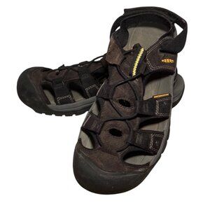 Keen Mens Newport H2 Water Sandals Size 11 Black & Brown Fishing Hiking Water